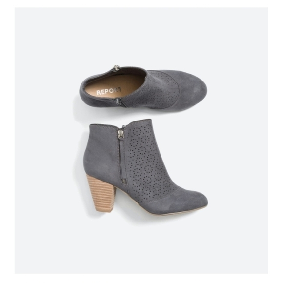 Report Fotwear Merle Faux Suede Perforated Booties - Picture 1 of 9